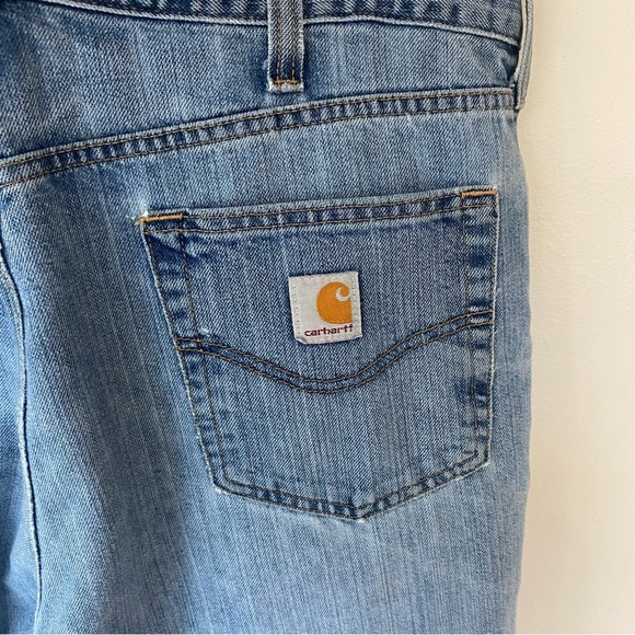 Carhartt relaxed fit distressed straight leg jeans size 38x32 - Picture 11 of 16